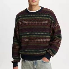 Mens Knit Pullover Sweater