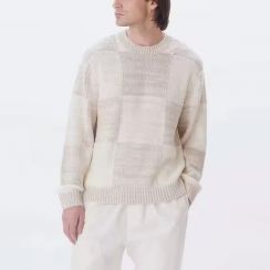 4Pcs Mens Stylish Plaid Knit Sweater