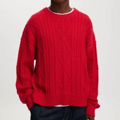 10Pcs Mens Cable Knit Pullover