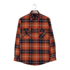 2Pcs Mens Fashion Long Sleeve Plaid Shirt