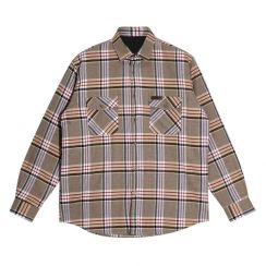 2Pcs Mens Casual Flannel Plaid Shirt