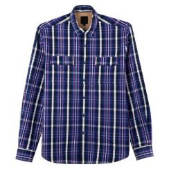 2Pcs Mens Plaid Casual Thickened Shirt